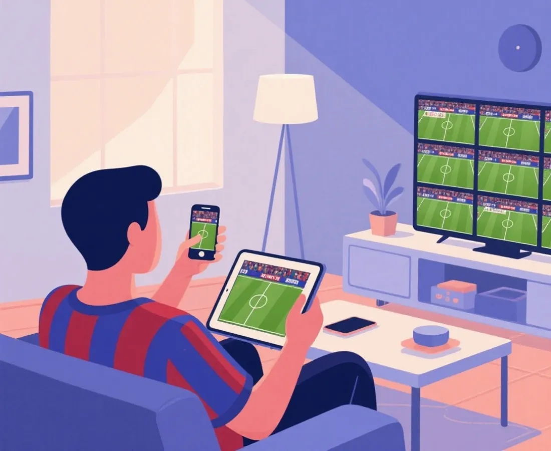 多场比赛观看场景